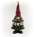 28 in. H Polyresin Christmas Tree Cheer Gnome Decoration with Color Changing LED Lights