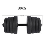 Fitness Dumbbell Set,30KG 2 X Weights Dumbbell Set Gym Workout Fitness Biceps Exercise Training US