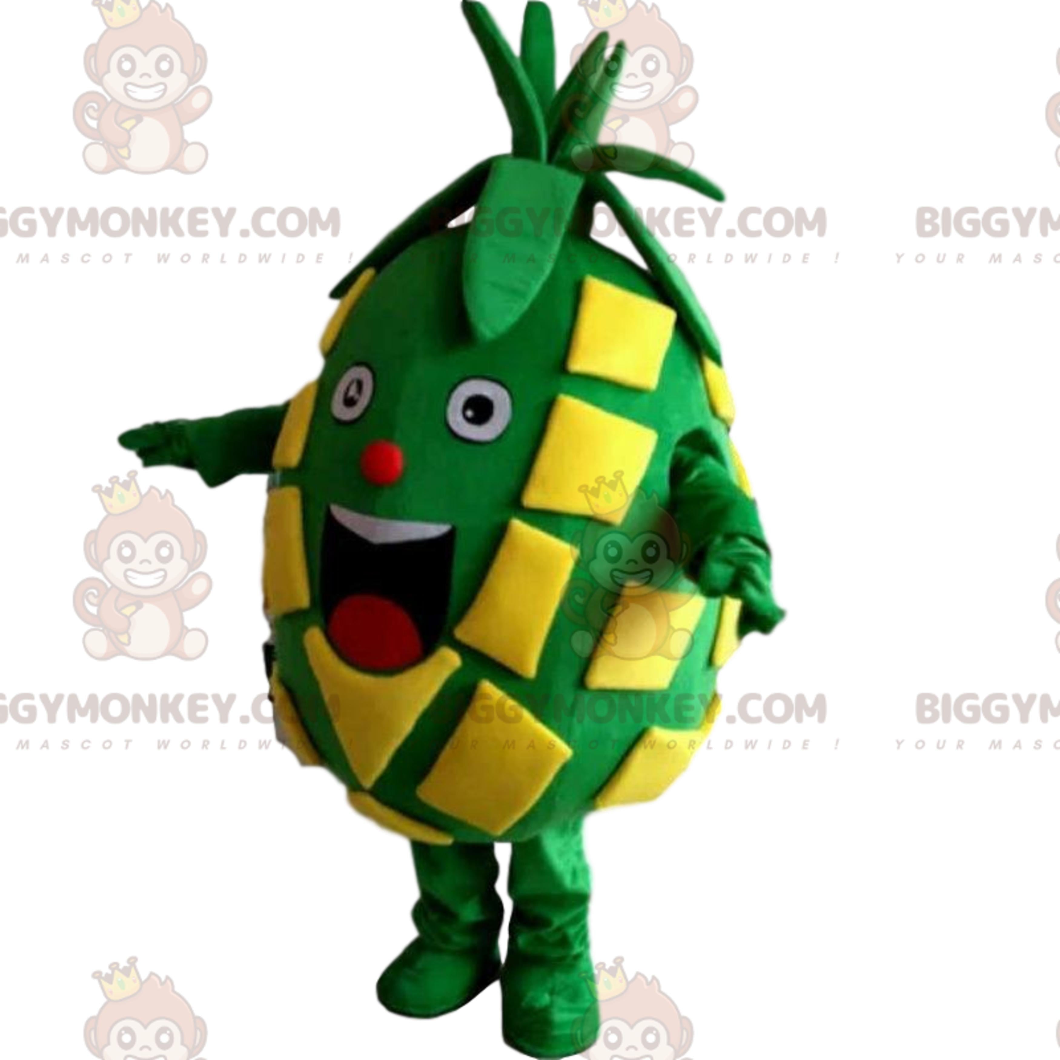 Pineapple BIGGYMONKEYmascot costume, fruit costume, exotic fancy dress