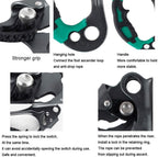 Skadler Hand Ascender,Climbing Handle Ascender,Climbing Gear Ascender and Rappelling Descender Belay Devices for 8-13mm Rope for Rescue