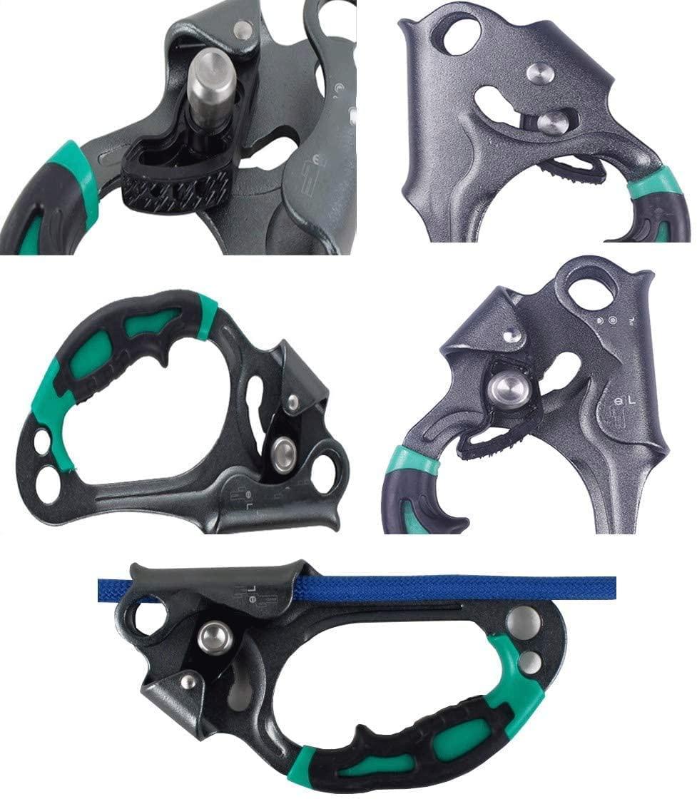 Skadler Hand Ascender,Climbing Handle Ascender,Climbing Gear Ascender and Rappelling Descender Belay Devices for 8-13mm Rope for Rescue