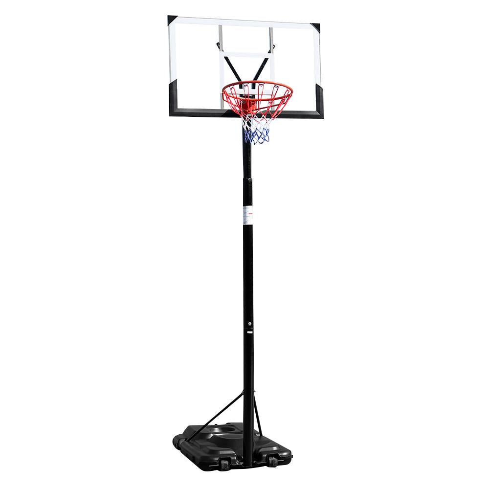 Rinhoo Basketball Stand Playground Patio Basketball System Adults Adjustable Height Outdoor Sports Equipment