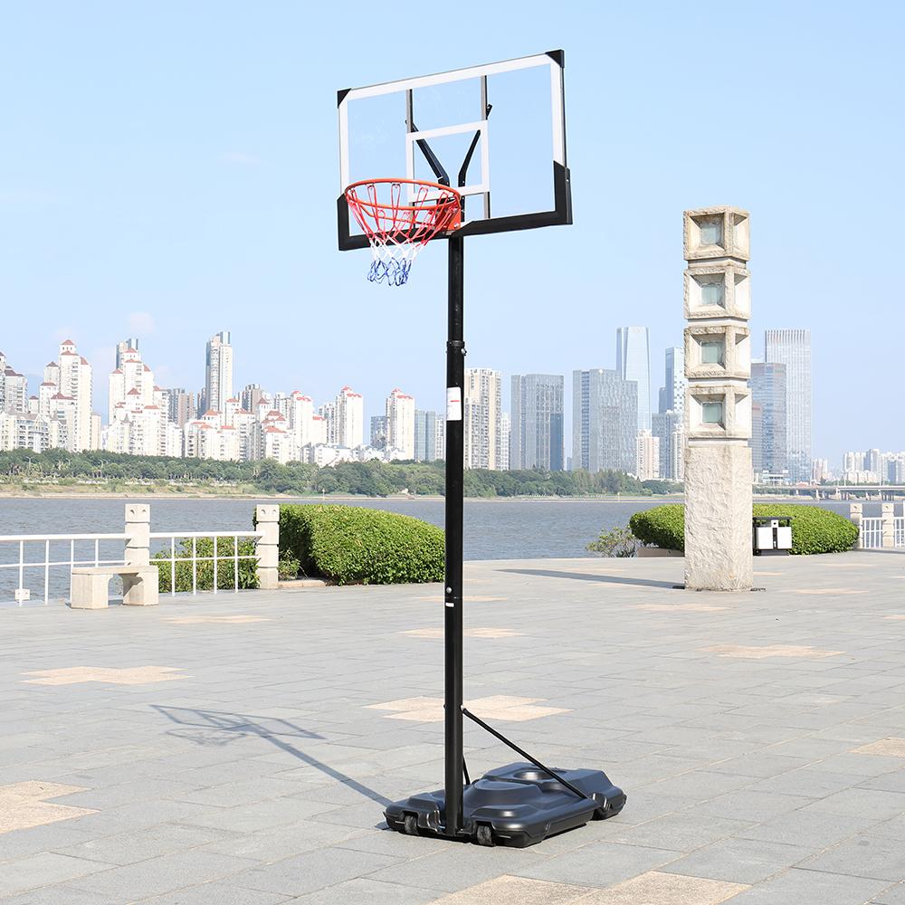 TureClos Basketball Stand Playground Patio Basketball System Adults Adjustable Height Outdoor Sports Equipment