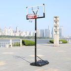 Rinhoo Basketball Stand Playground Patio Basketball System Adults Adjustable Height Outdoor Sports Equipment