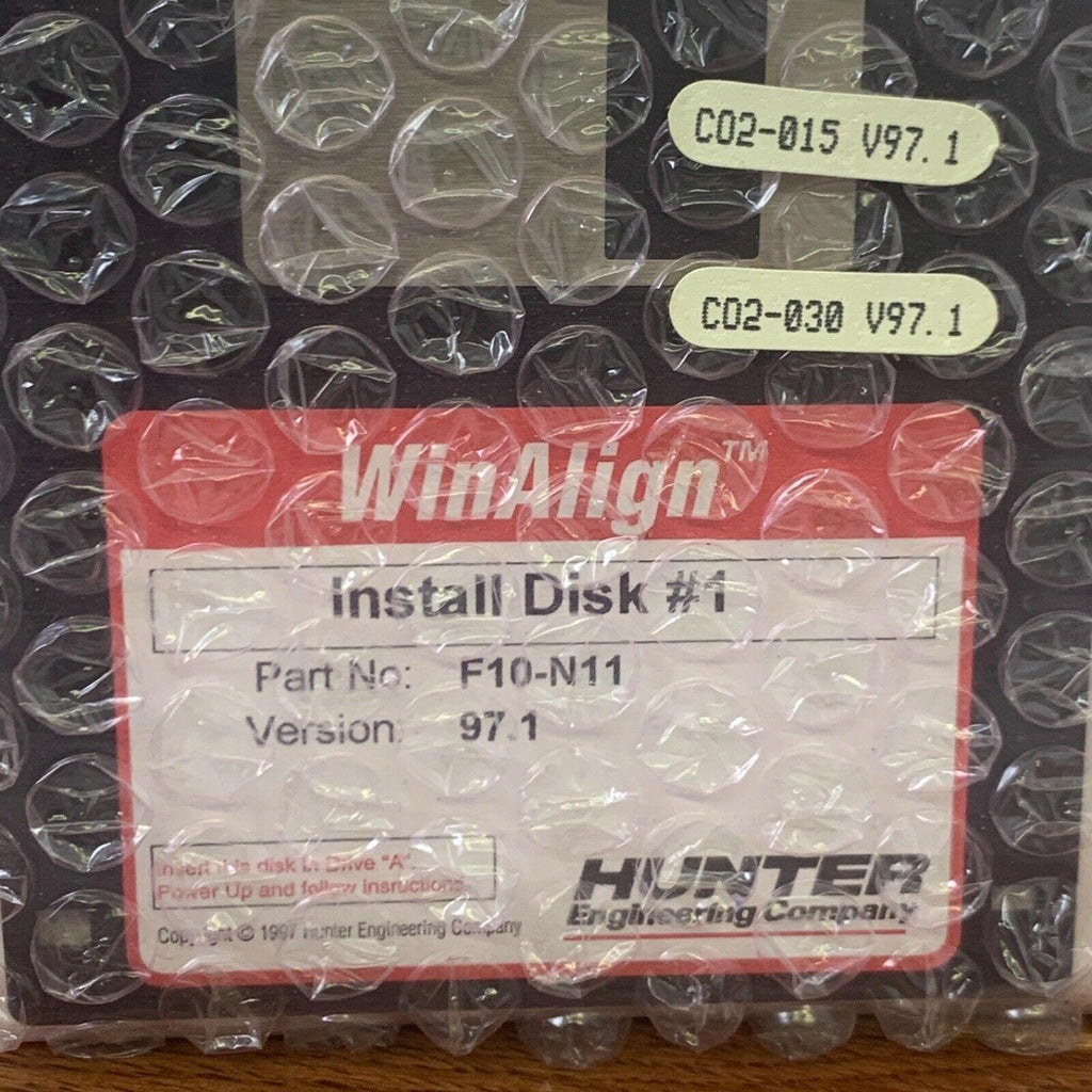 HUNTER Engineering SERVICE ALIGN 128-367-2 CALIBRATION Floppy Disk C02-030 NOS
