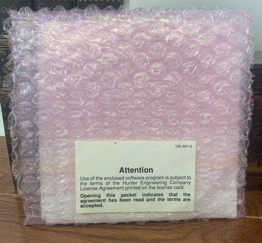 HUNTER Engineering SERVICE ALIGN 128-367-2 CALIBRATION Floppy Disk C02-030 NOS