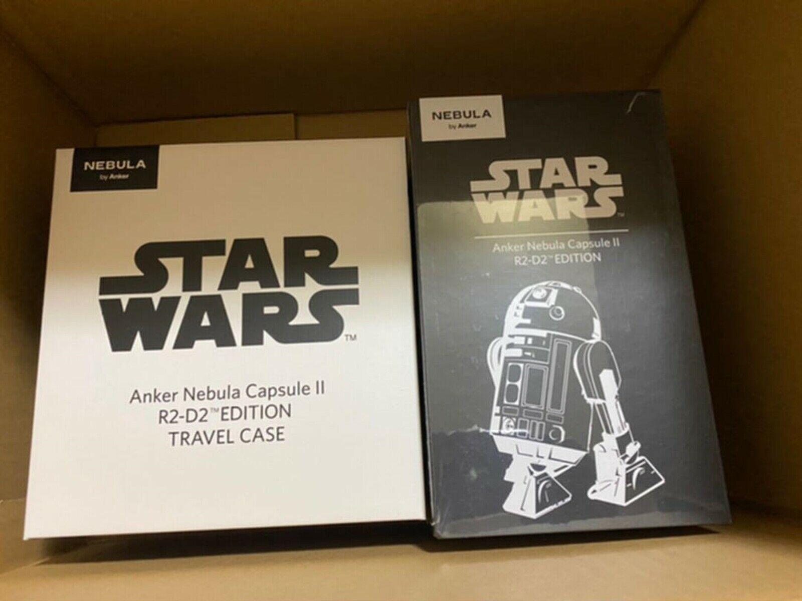 anker nebula capsule ii r2-d2 edition projector with bundle travel case from jpn