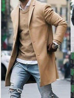 Men's Winter Fashion Slim Long Sleeve Cardigan Jacket