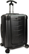 Silverwood Polycarbonate Hardside Expandable Spinner Luggage, Brushed Metal, Carry-on 21-Inch