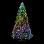 Evergreen Classics Prelit 435 Twinkly App-Controlled RGB LED Lights, Carolina Spruce Artificial Christmas Tree, 7.5'