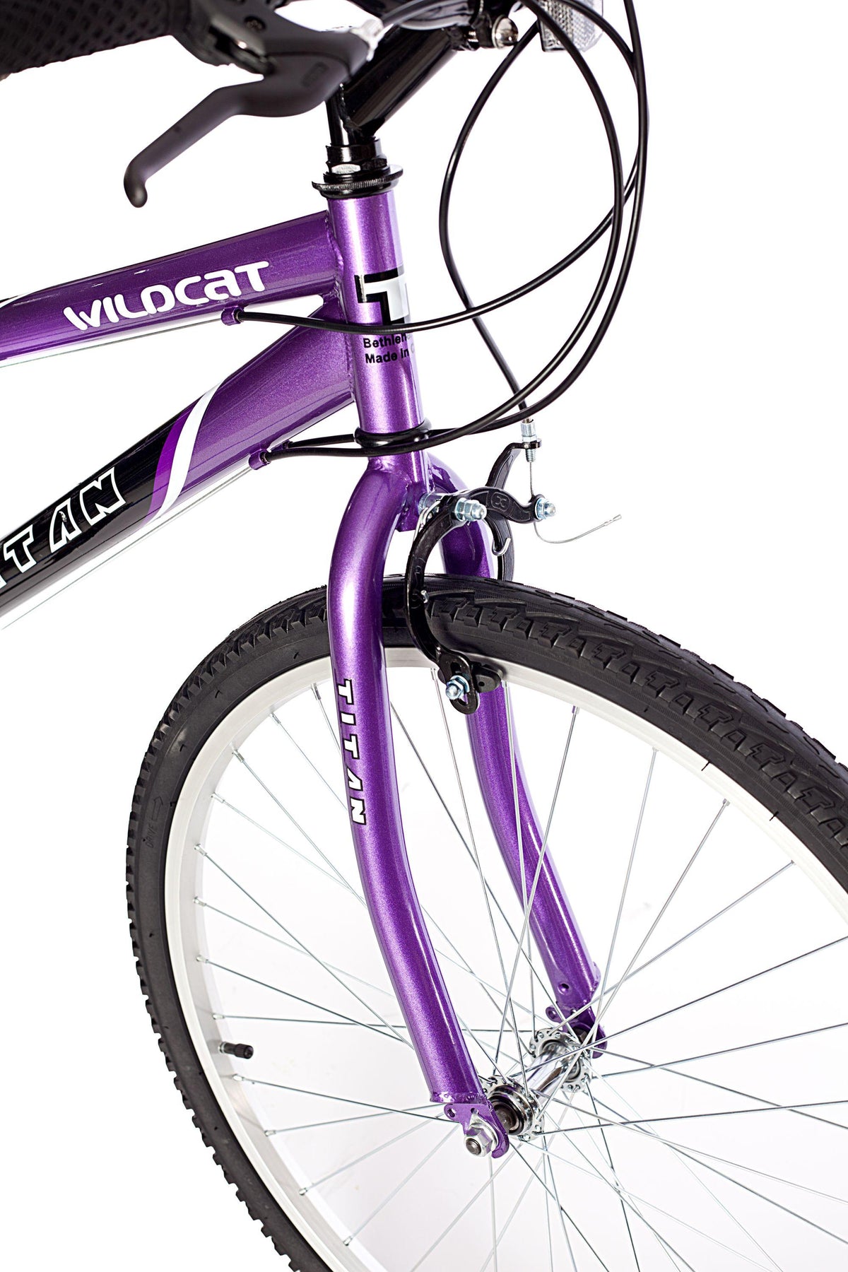 Wildcat 18-Speed Women's Mountain Bike, Purple and Black
