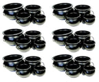 PMU Halloween Cauldron (6) 16", (6) 12", (6) 8" and (6) 6" Multi Pack Assortment Black Plastic, Great For Harry Potter Theme Parties (4/Pkg) Pkg/1 Set (20115, 55120, 55280, 30106)