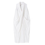 cross neckline large pockets sleeveless cotton irregular dress