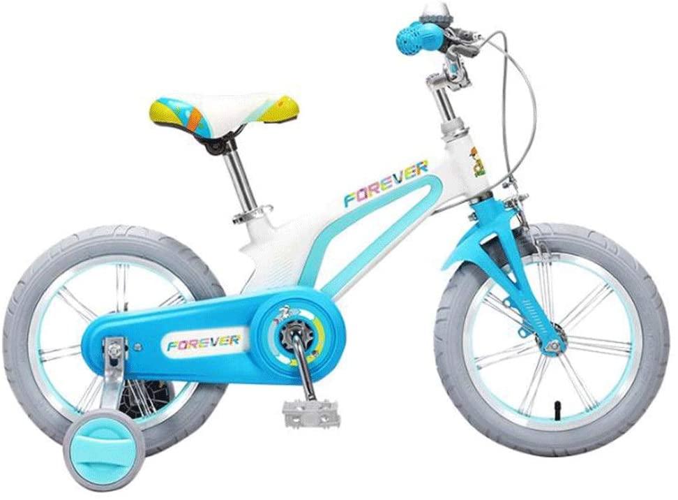 JLFSDB Kids Bike BMX Bike for Kids Boys Girls Bicycle Boys Girls Pedal Magnesium Alloy Bicycle with Training Wheels and Coaster Brake,85% Assembled (Size : 16inch)