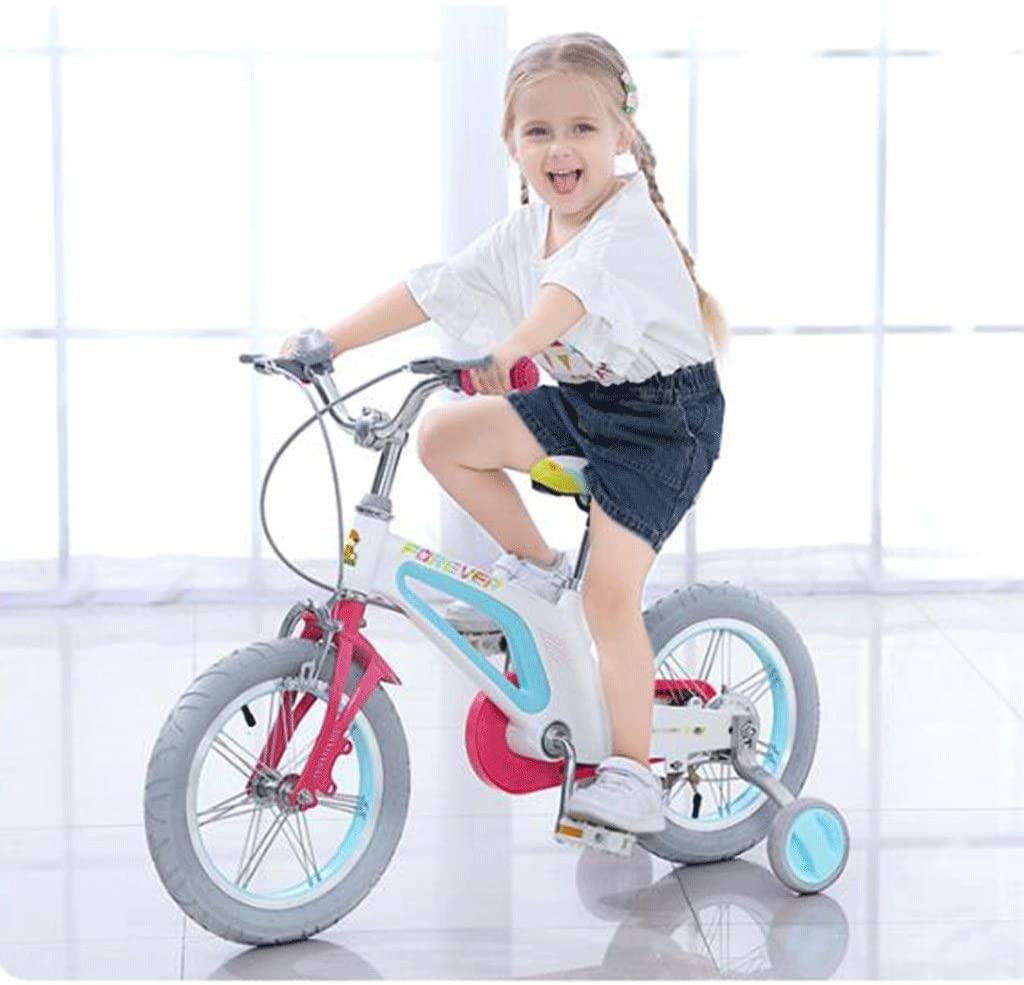 JLFSDB Kids Bike BMX Bike for Kids Boys Girls Bicycle Boys Girls Pedal Magnesium Alloy Bicycle with Training Wheels and Coaster Brake,85% Assembled (Size : 16inch)