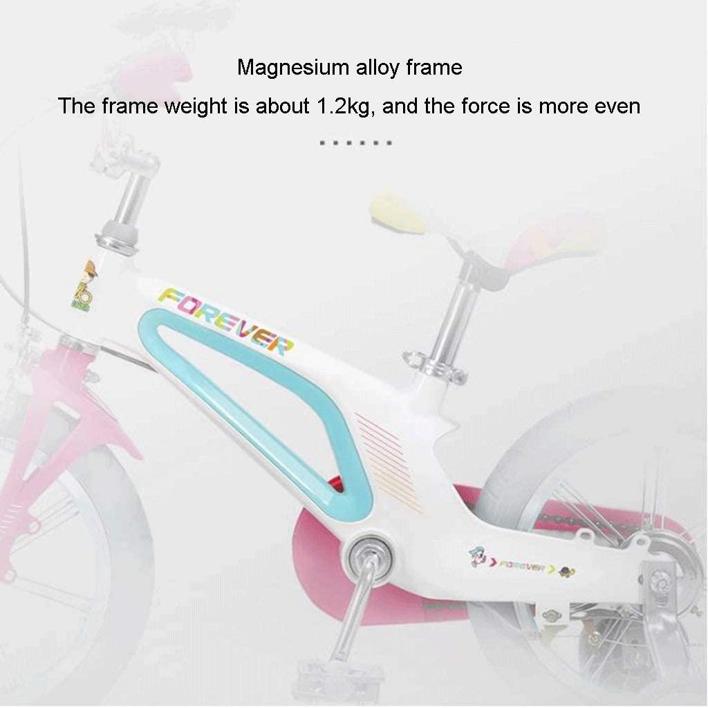 JLFSDB Kids Bike BMX Bike for Kids Boys Girls Bicycle Boys Girls Pedal Magnesium Alloy Bicycle with Training Wheels and Coaster Brake,85% Assembled (Size : 16inch)