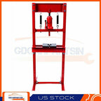 12 Ton Shop Press Hydraulic Bottle Jack Benchtop H-Frame Plates Jack Stand Tools