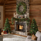 5 ft Woodmore Potted Christmas Tree 2-Pack
