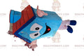 Blue Chimney Cottage BIGGYMONKEYMascot Costume