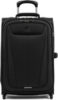 Maxlite 5 Softside Expandable Upright 2 Wheel Luggage, Lightweight Suitcase, Men and Women, Black, Carry-On 22-Inch