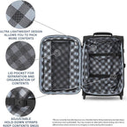 Maxlite 5 Softside Expandable Upright 2 Wheel Luggage, Lightweight Suitcase, Men and Women, Black, Carry-On 22-Inch
