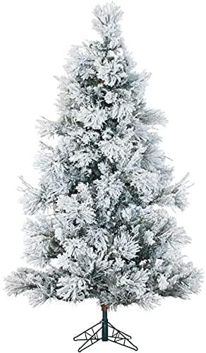 Joedot Unlit 6.5' Flocked Snowy Pine Artificial Christmas Tree