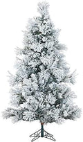 Joedot Unlit 6.5' Flocked Snowy Pine Artificial Christmas Tree