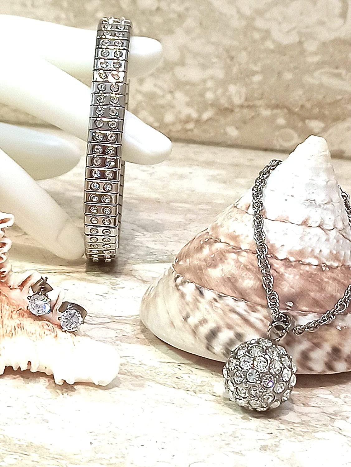FaberUNIQUE Russian Home Decor FaberEgg Christmas Ornament House Warming Gift for Newly Wed MUSIC SILVER HANDCRAFTED Real FaberEgg Diamond Ball Necklace Bracelet Earring er Gift set