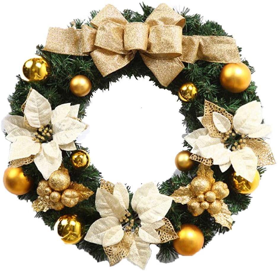 Christmas Wreath Door Hanging Decoration, Festive Party Decoration, 50/60/80/100/120/150cm (Size : 100cm)