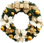 Christmas Wreath Door Hanging Decoration, Festive Party Decoration, 50/60/80/100/120/150cm (Size : 100cm)