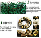 Christmas Wreath Door Hanging Decoration, Festive Party Decoration, 50/60/80/100/120/150cm (Size : 100cm)