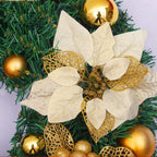 Christmas Wreath Door Hanging Decoration, Festive Party Decoration, 50/60/80/100/120/150cm (Size : 100cm)