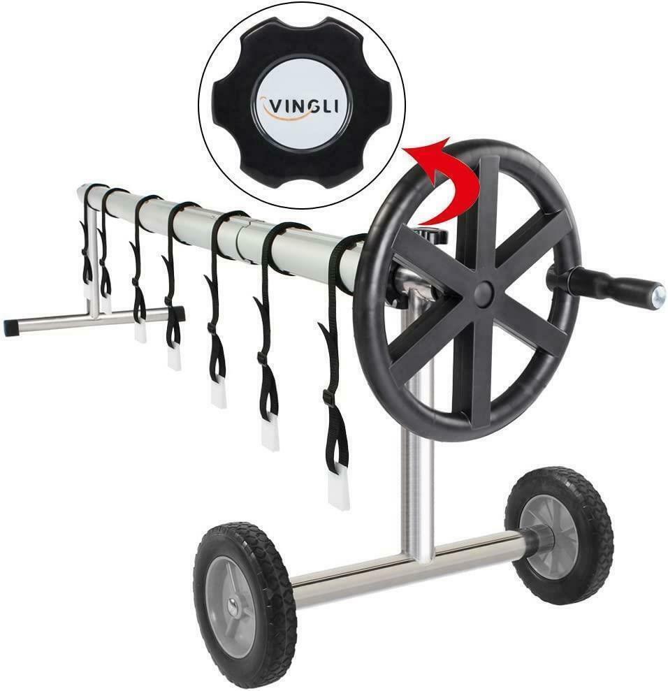 21 ft pool cover reel aluminum solar swimming inground cover blanket reel
