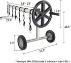 21 ft pool cover reel aluminum solar swimming inground cover blanket reel