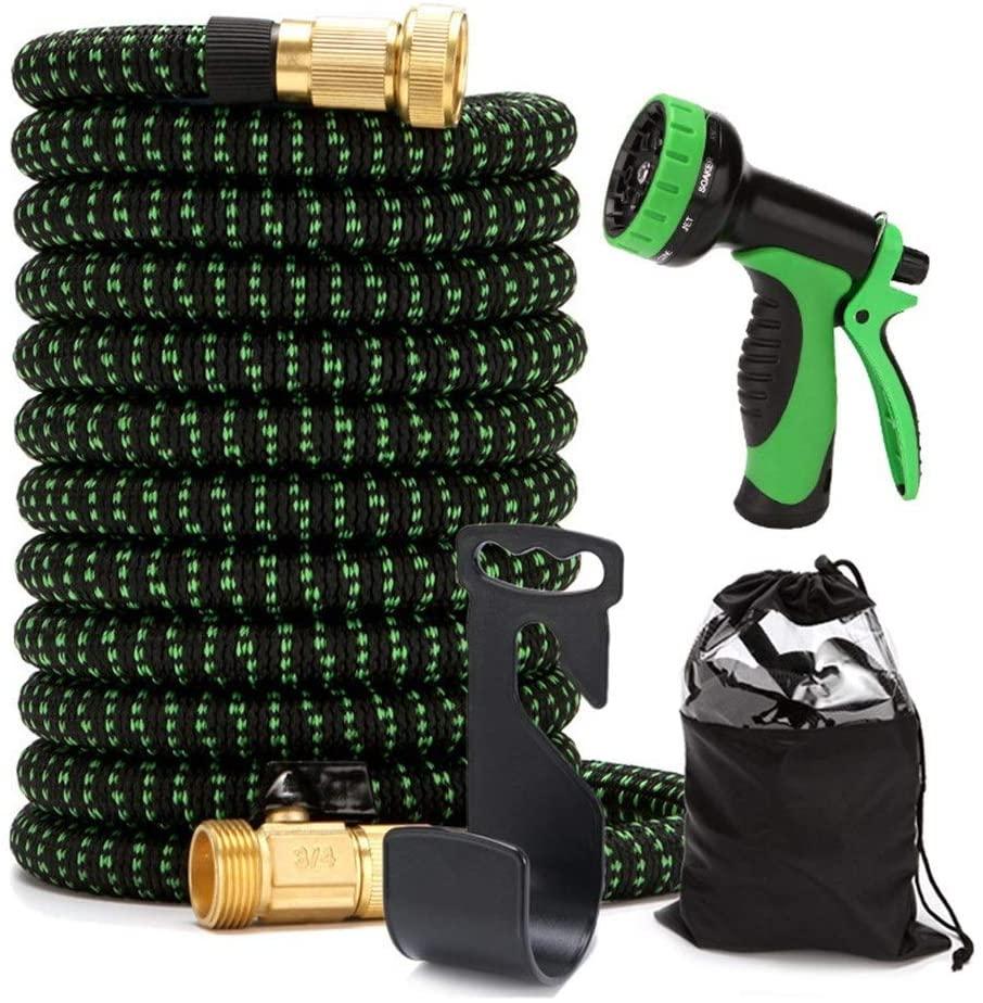 ZLSP Hose Nozzle Garden 8 Adjustable Patterns Hose Spray Gun Pressure Spray Nozzle, Hose Gun for Garden, Watering Lawn, Car Washing, Cleaning, Pets Wash Garden Hose (Size : 10m)