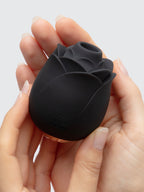 Fifty Shades of Grey Black Rose Silicone Clitoral Suction Stimulator , Black