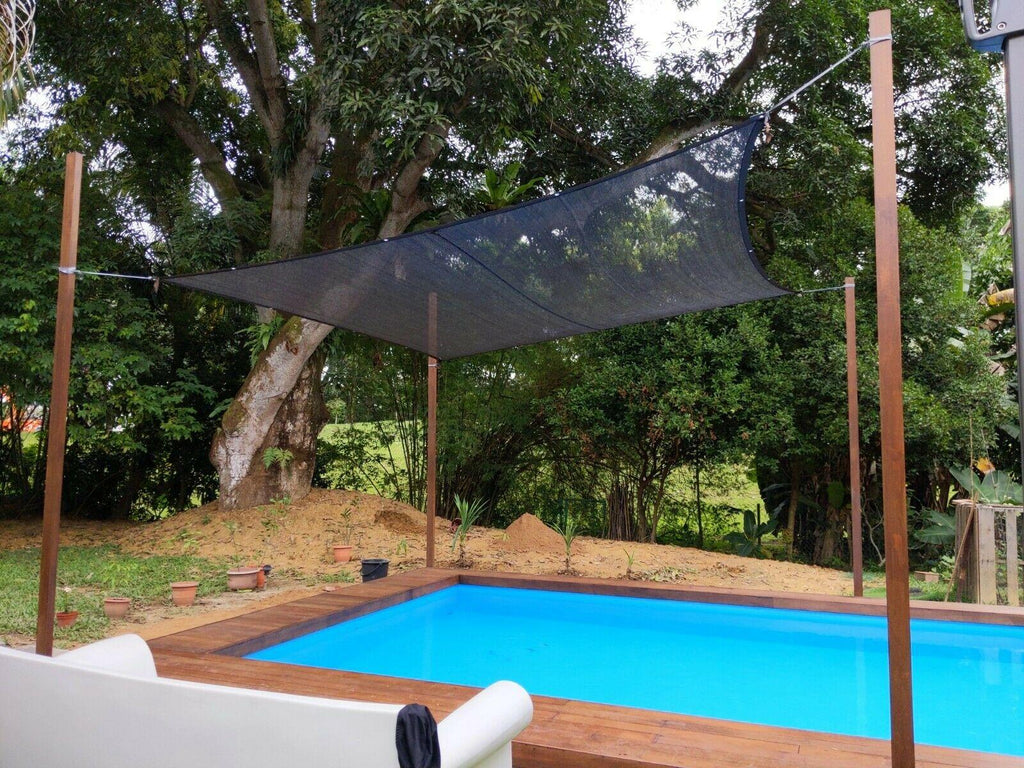 swimming pool cover black 3 pin anti uv sunshade net shading rate 50-55%