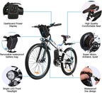 VIVI Folding Electric Bike,350W Ebike 26inch Electric Mountain Bicycle Lightweight E-Bike,Electric Bicycles for Adults &amp;Men&amp;Women, with  21 Speed Gears
