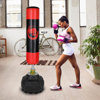 SalonMore Freestanding Solid Boxing Bag for Adult,Punching Bag with 12 Suction Cup