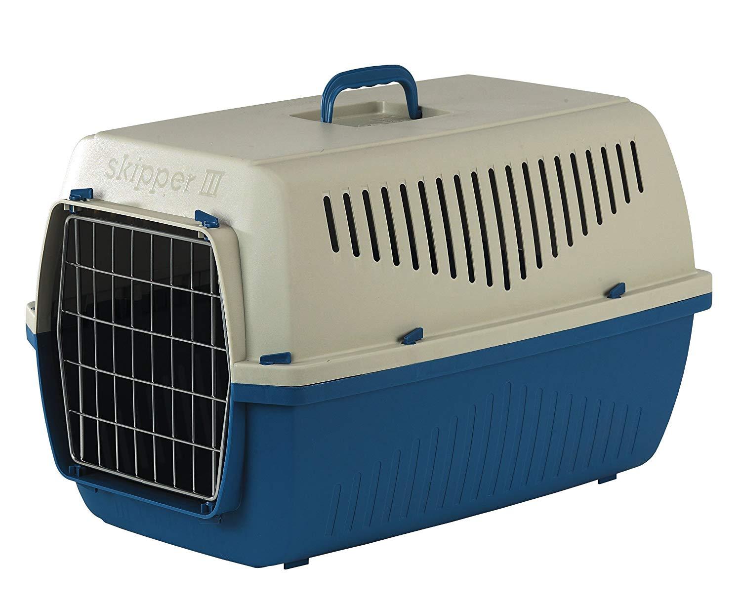 Marchioro Skipper 3F Pet Carrier, Large, Tan/Blue