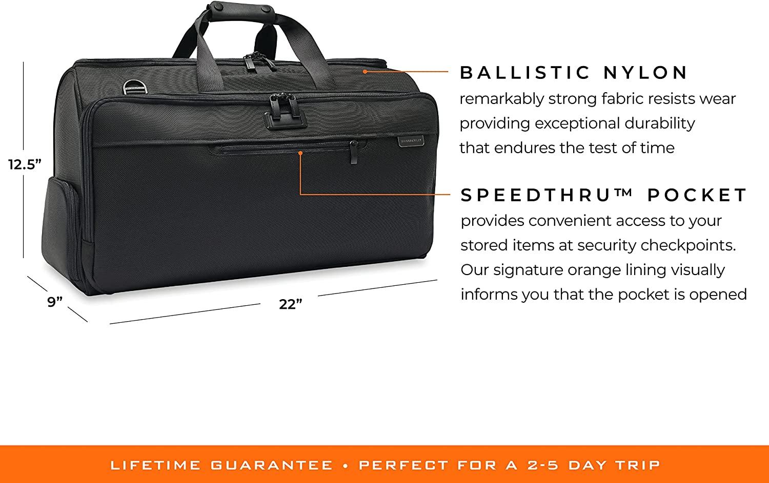 Garment Duffle Bag, Black