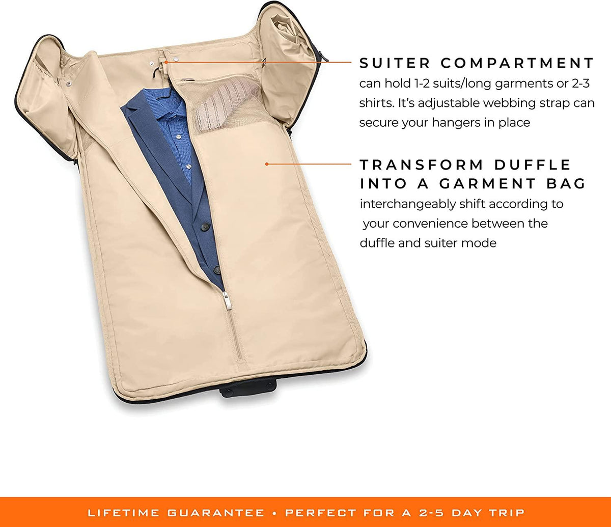 Garment Duffle Bag, Black