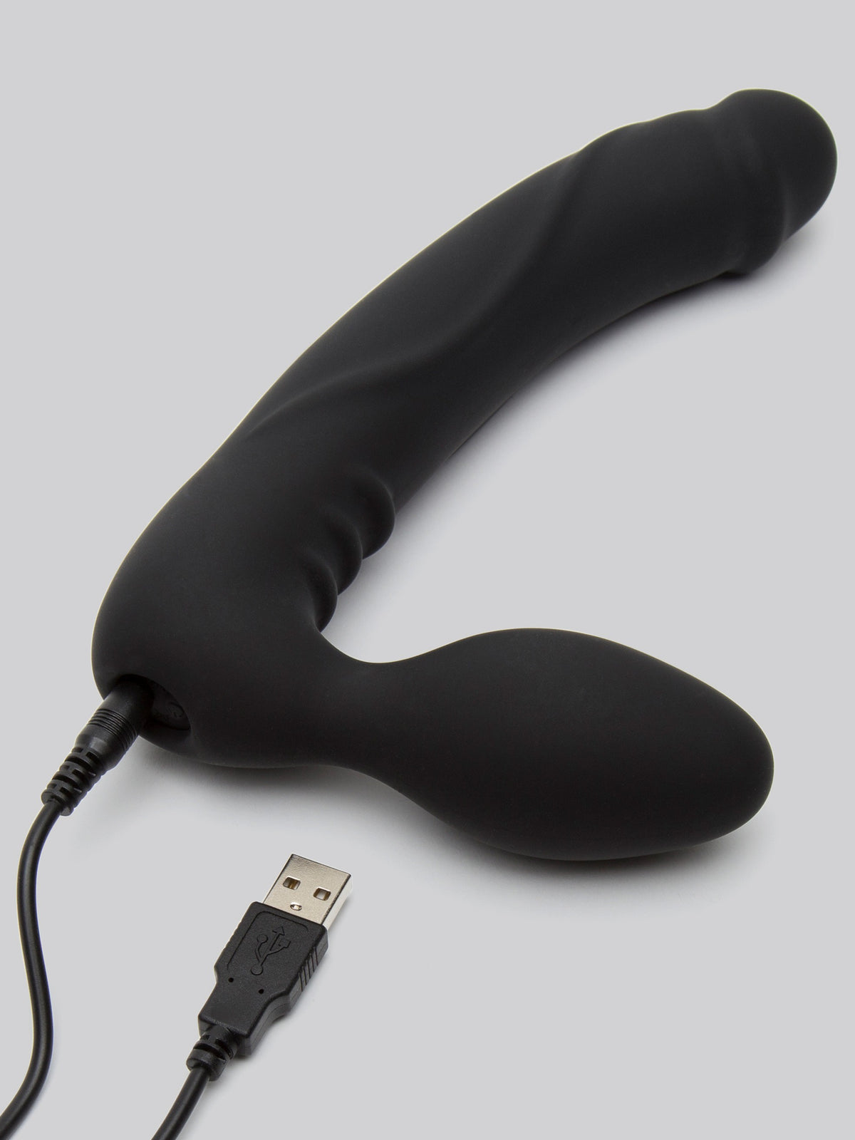 Tracey Cox Supersex Rechargeable Remote Control Strapless Strap-On Vibrator, Black