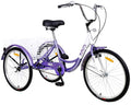 MEGHNA KNUS Unisex Adult Single Speed Tricycle 26 inch High Three Wheel Cruiser Bike 26-Inch Trike Wheels LarBasket for Women Men Seniors