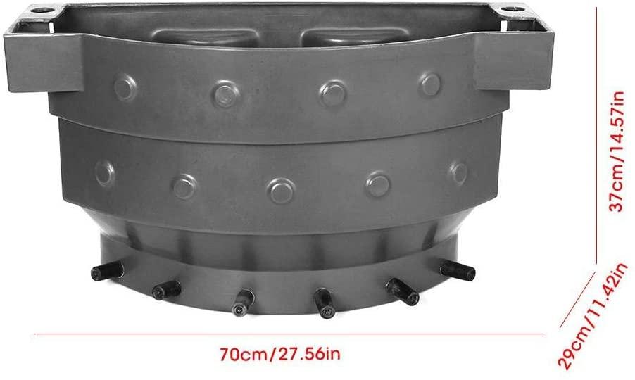 topincn calf feeder bucket plastic 38l large capacity calf milk feed bucket calf nursing bucket with 6 nipples for cattle sheep livestock