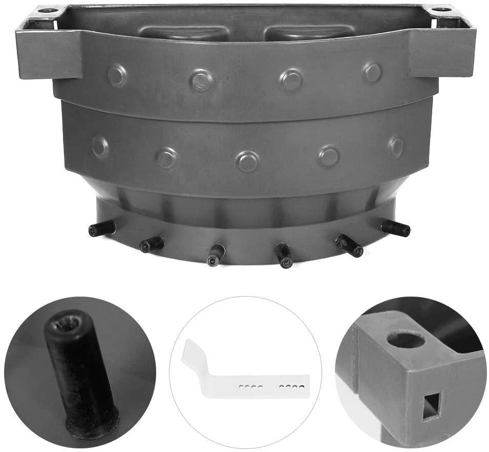 topincn calf feeder bucket plastic 38l large capacity calf milk feed bucket calf nursing bucket with 6 nipples for cattle sheep livestock