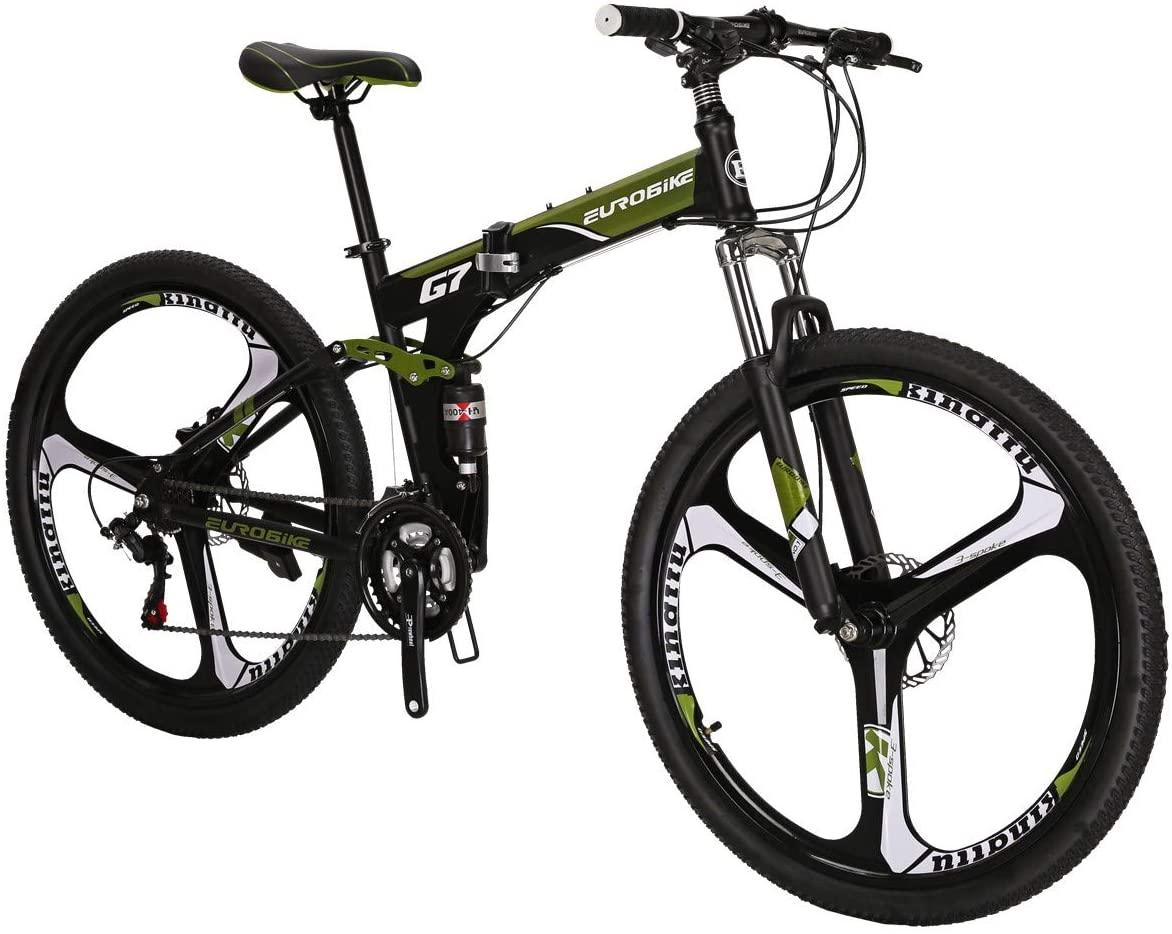 Eurobike Mountain Bikes G7 Bicycle 27.5-Inch Bike Folding Bike