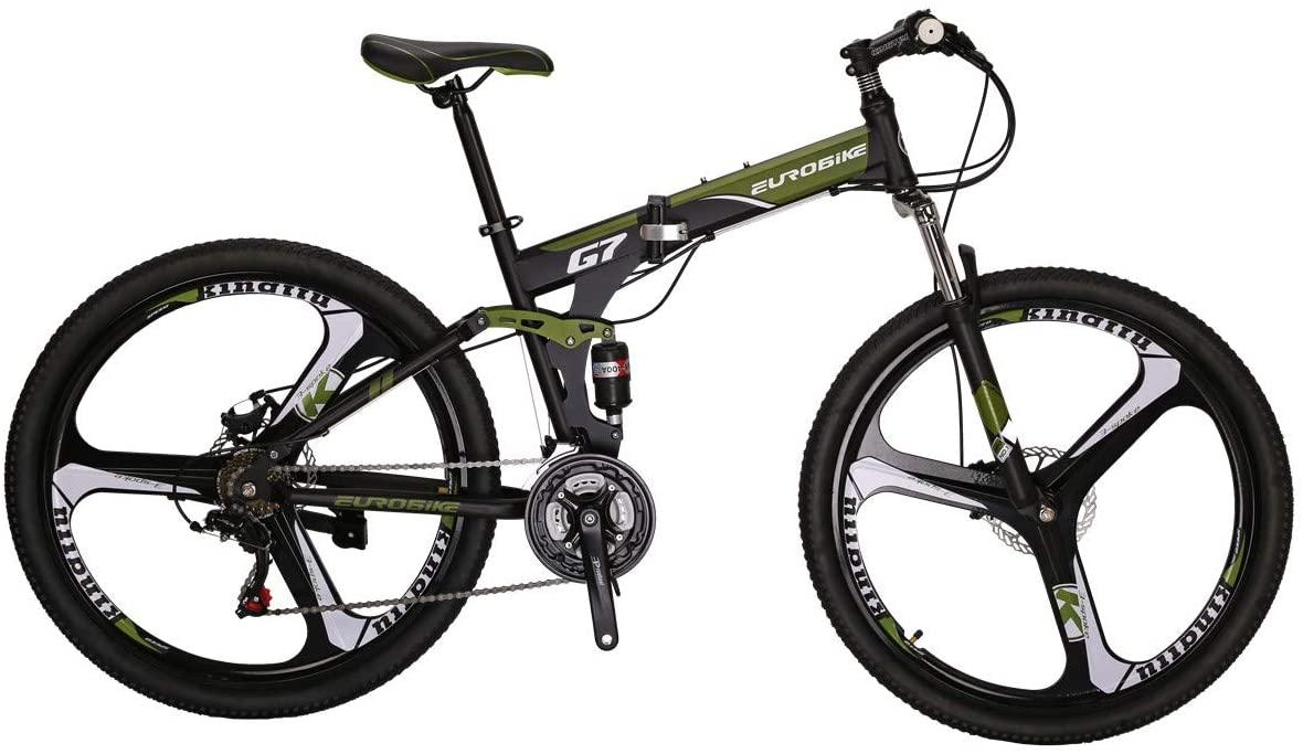 Eurobike Mountain Bikes G7 Bicycle 27.5-Inch Bike Folding Bike