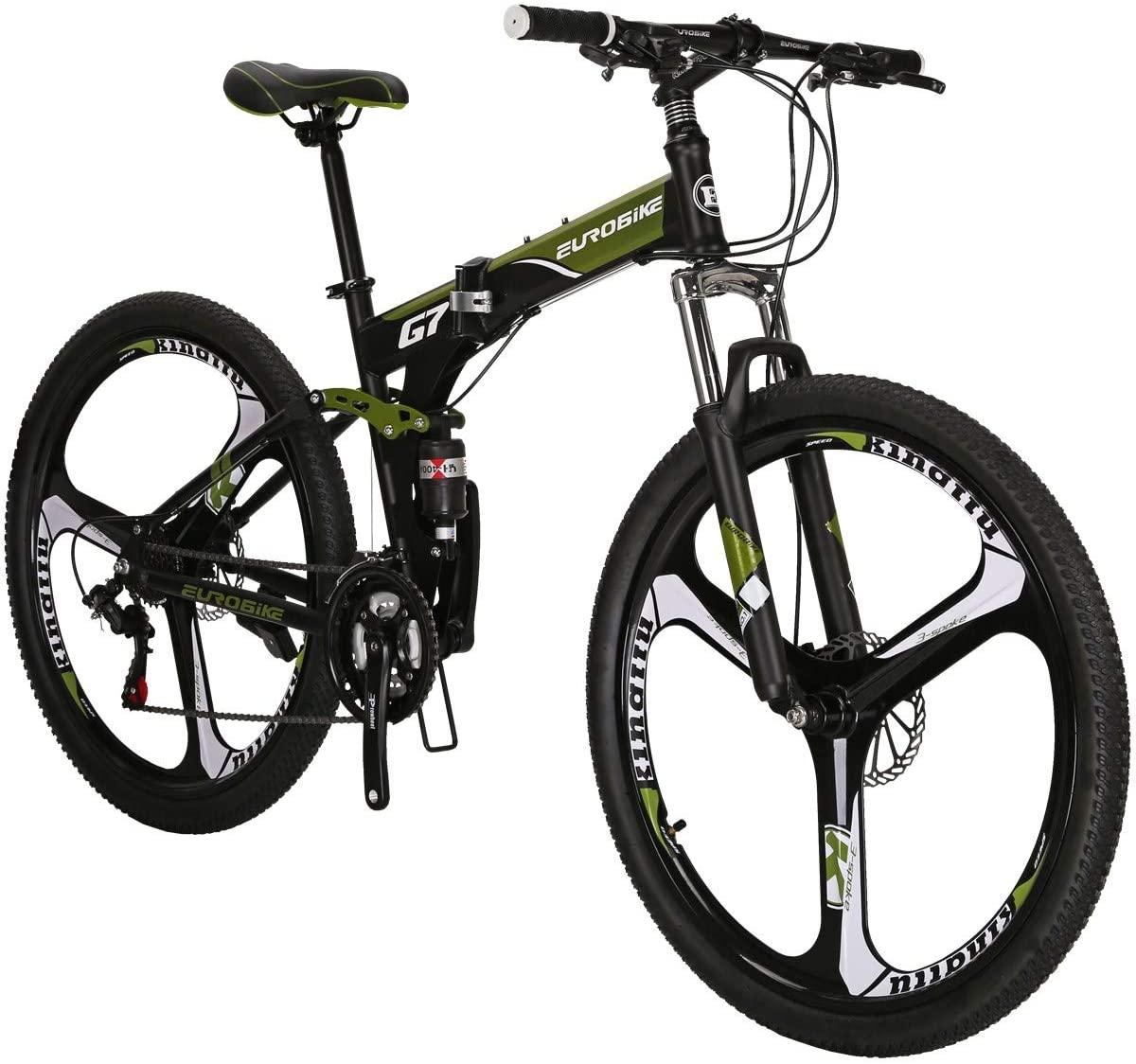 Eurobike Mountain Bikes G7 Bicycle 27.5-Inch Bike Folding Bike