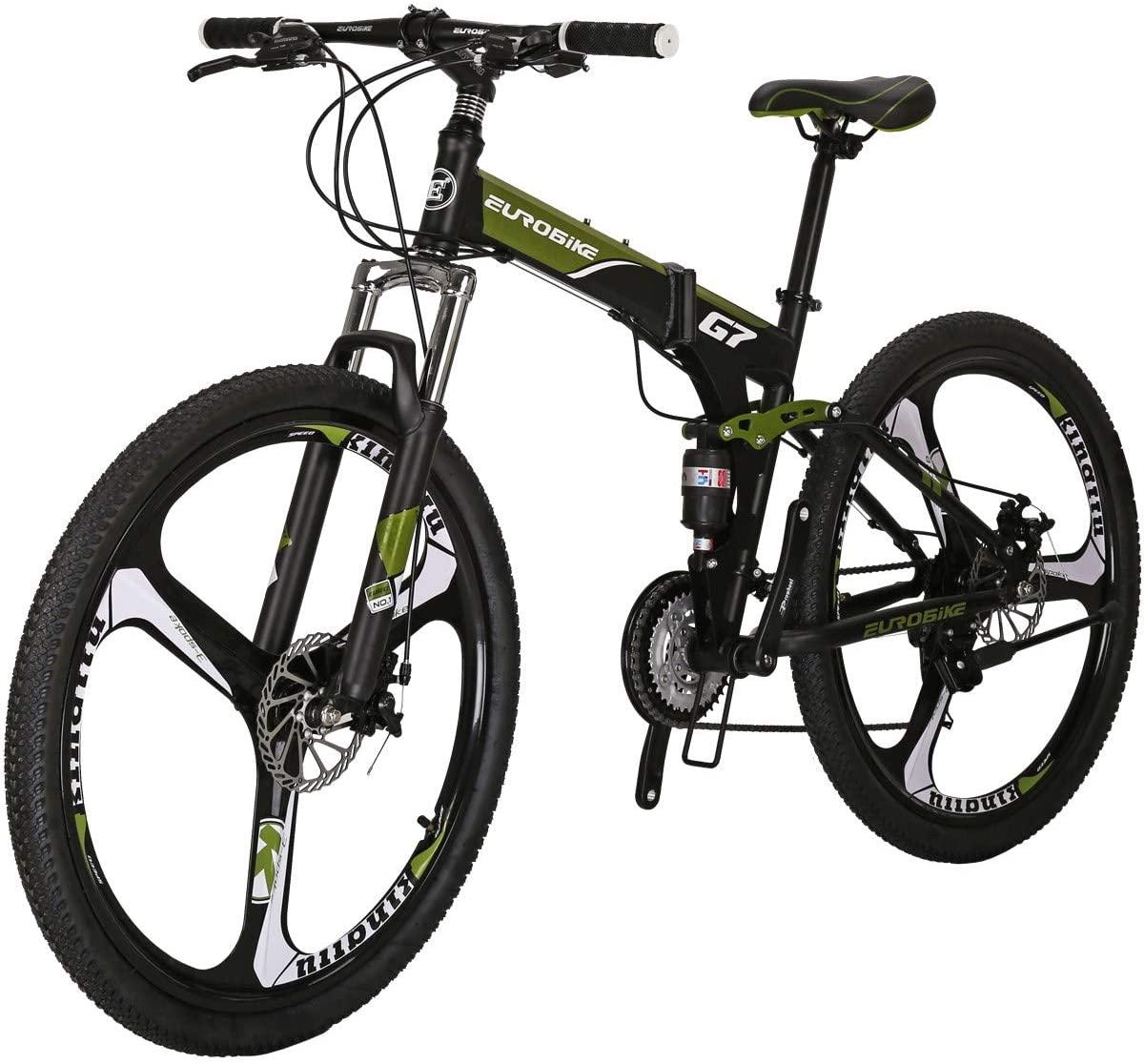 Eurobike Mountain Bikes G7 Bicycle 27.5-Inch Bike Folding Bike
